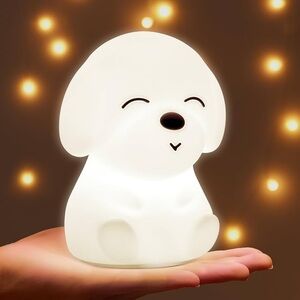 NWT NEW Dog Night Light Cute Lamp, Remote+16 Colors Kawaii Decor Puppy Kids Baby